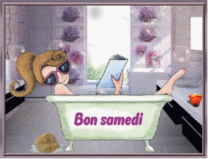 Gif animé Bon samedi bain